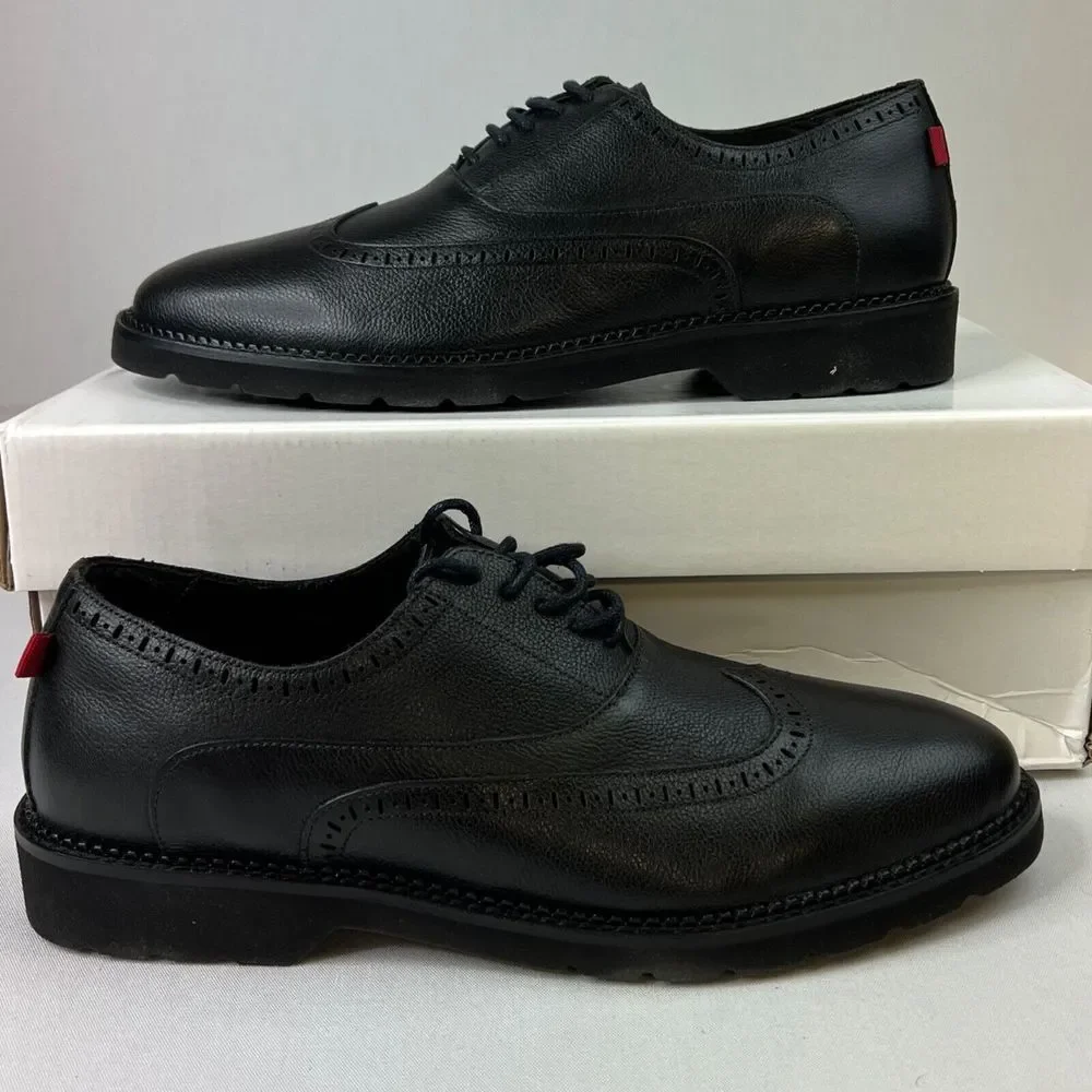 MARC‎ JOSEPH NEW YORK Man's Oxfords Freeman Street Dress Shoes Black Size 8.5